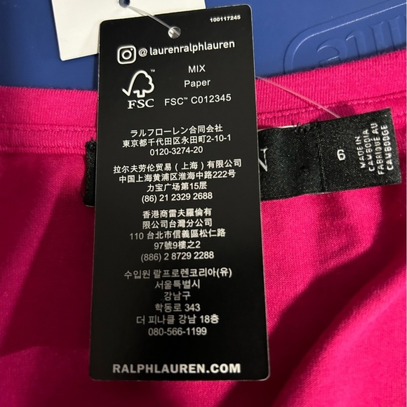 NWT Lauren Ralph Lauren Sport Pink Maxi Tie Waist Knit Dress with Split Hem 6 - Picture 5 of 6